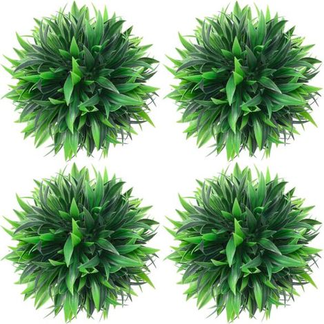 Boules de buis artificiel, lot de 4, 15 cm chacune (1/5)