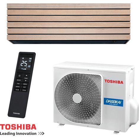 Toshiba Super Daiseikai 10 WOOD RAS-B10S4KVDG-E / RAS-10S4AVPG-E Inverter-Klimaanlage (1/2)