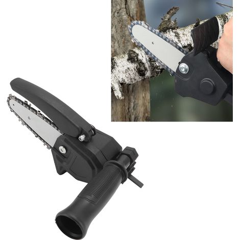 Adaptateur pour perceuse électrique en tête de tronçonneuse électrique pour usage domestique, mini scie forestière portative, scie de jardin, scie électrique de 10 cm (1/5)