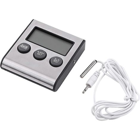 Mini thermomètre de réfrigérateur, grand thermomètre mécanique à cadran (rouge) (1/5)