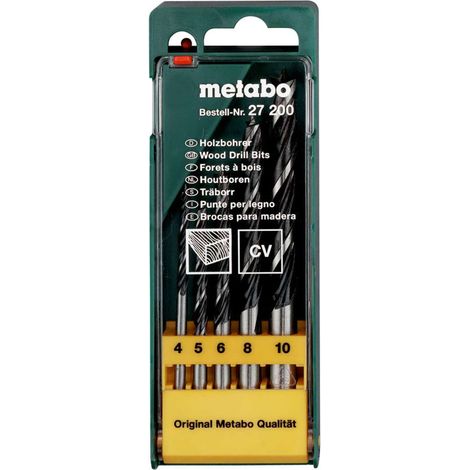 Metabo - Juego de 5 brocas para madera 627200000