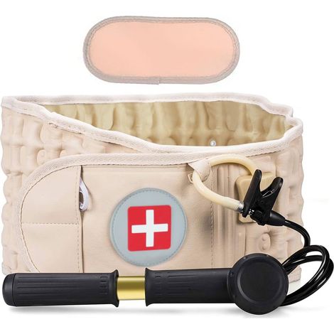Ceinture de Décompression Lombaire pour Soulager Douleurs Lombaires & Soutenir Région Lombaire. Corset de Décompression pour Sciatique. Ceinture de Décompression Vertébrale pour Femmes et Hommes (1/5)
