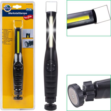 Werkstatt-Handlampe 5W COB LED Magnet + Bügel (1/5)