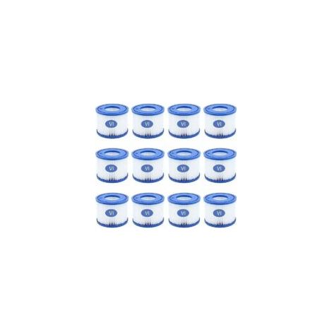 Paquete de 8 cartuchos de filtro para piscinas tipo VI para Bestway, tamaño 6-58323 - Crezuo (1/4)