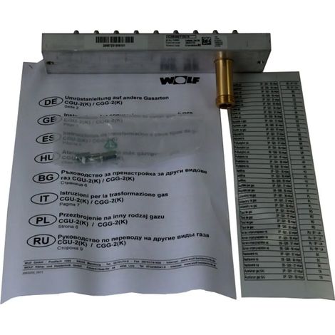 Wolf Kit di conversione gas naturale E/LL - GPL per CGU-2(K)-10/18, 2800723