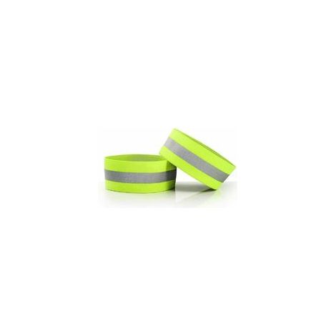 Bandes Réfléchissantes - Pour Course À Pied Vélo Marche - Bande Cheville Poignet Bras - Élastique Jaune Néon Avec Ruban Réfléchissant 3M - Lot De 2 (1/5)