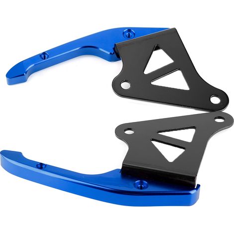 Poignée passager arrière pour moto, barre de maintien en aluminium bleu, kit de rail de selle universel