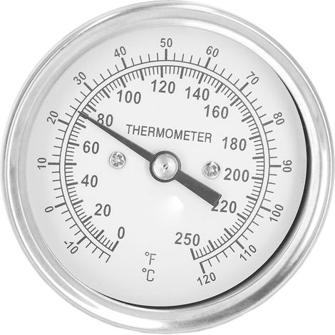 Thermomètre à cadran -18 à 120℃ pour barbecue et four, jauge bimétallique à aiguille, thermomètre de température (1/5)