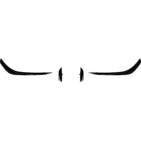 Frontstoßstangenspoiler für Mercedes Benz CLA45 AMG C118 2020 2021, Glanzschwarz, dekorative Abdeckung für Nebelscheinwerfer ()