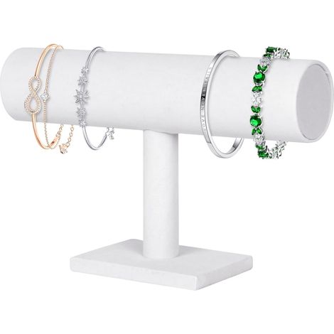 Porta braccialetti, organizer per braccialetti, porta braccialetti a T per donna, espositore per braccialetti in vendita, organizer per gioielli, porta orologi per esposizione, accessori per gioielli 