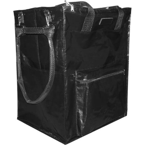 Sac d'épicerie Réutilisable sur roulettes, Sac à roulettes en Polyester, Chariot Pliable, étanche, Grande capacité, Double Usage, à Tirer ou à Transporter, pour Les Courses, Le Camping, Les (1/5)