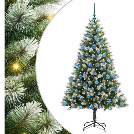 Albero di Natale  Albero natalizio  Albero festivo artificiale a cerniera con neve fioccata (1/5)