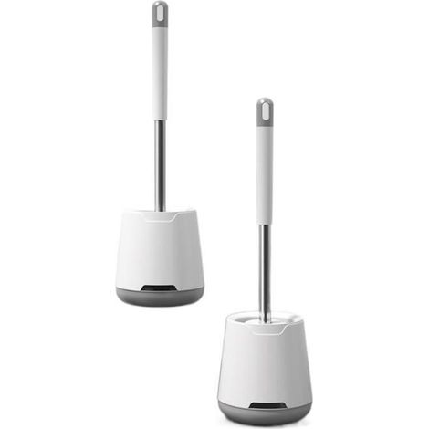 Brosse WC en silicone respirant. Séchage rapide, sans odeur, anti-goutte et antibactérienne. Installation flexible. (1/4)