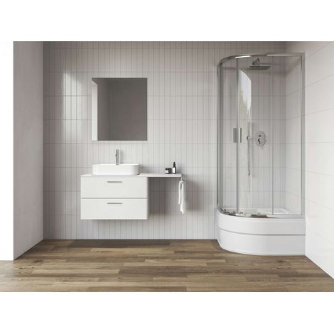 Ravak Blix II - Viertelkreis-Duschkabine NBLCP4 Sabina, 80x80 cm, Chrom/Klarglas 3BM40C40Z1 (1/3)