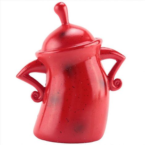 Mignon rangement boîte aliments bocaux avec hermétique couvercle pour cuisine rouge (1/5)