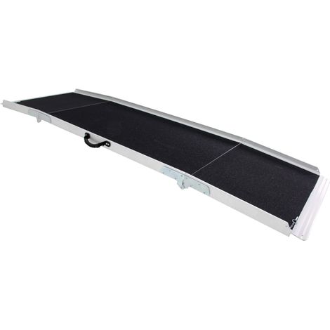 Rampe d'accès en aluminium 270 kg - 2450 x 750 mm - largeur utile 720 mm - Pliable en 3 sections MW Tools ARP30240 (1/2)