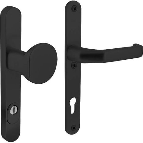 Quincaillerie de porte d’entrée étroite Vurano PC 92mm noir - 0023.379849 (1/3)