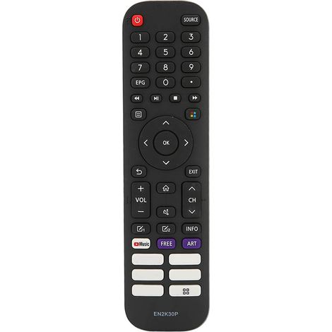 Télécommande universelle de remplacement pour Hisense 43H77G, 43V6G, 43A60G - Portable et durable (1/5)