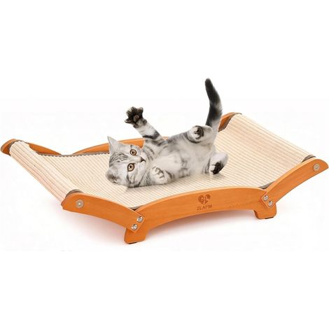 Tapis à gratter en sisal, lit pour chat, carton à gratter extra large pour chats, tapis de porte en sisal, coussinets à gratter pour chats, grattoir pour chats, planches à gratter pour chats à la mais (1/5)