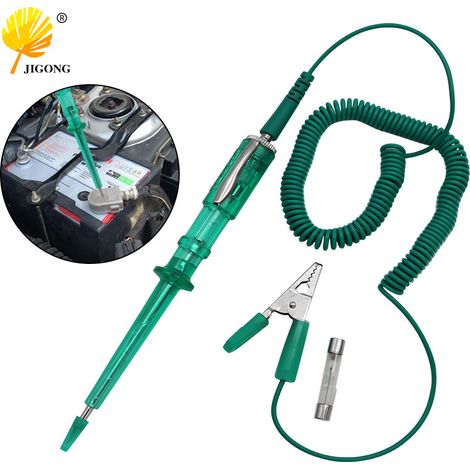Stylo testeur inductif 6V-12V-24V pour réparation automobile, lampe témoin pour test de circuits, stylo testeur vert