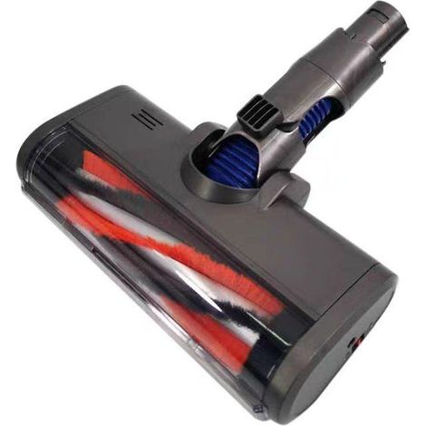 Lntyq Elektrische Rotationsbürste mit Turbomotor, kompatibel mit Dyson V6, Schnellverschluss, mit Borstenrolle für Teppich, Hartböden, Hartholzfliesen, mit LED-Licht (1/5)