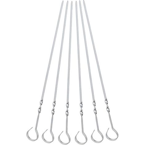 SPIEDINI P/BARBECUE 35 CM INOX AISI430 6 PZ
