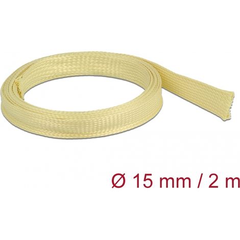 Delock Funda trenzada de fibras de aramida de 2 m x 15 mm