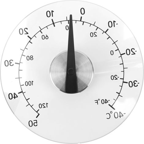 Thermomètre Extérieur Adhésif Transparent pour Fenêtre Serre Jardin - Mesure de Température (1/5)
