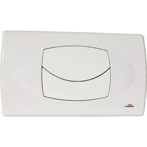 Placca duo bianca due tasti serie biblo 306200 Kariba (1/2)