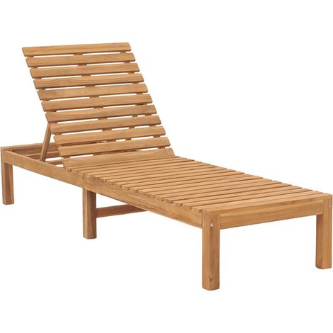 Maison Exclusive - Sonnenliegen 2 Stk. Massivholz Teak (1/5)