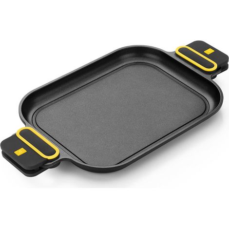 Poêle à Griller Bra Daily Pro 40cm Fonte D'aluminium, Antiadhésif Triple Couche - Bra