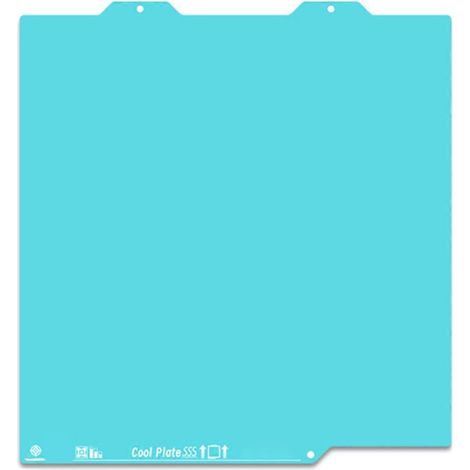 Plateau de construction Glacier pour imprimante 3D Bambu-Lab A1 Mini : plaque en acier à ressort texturée double face et plaque de refroidissement. (1/5)