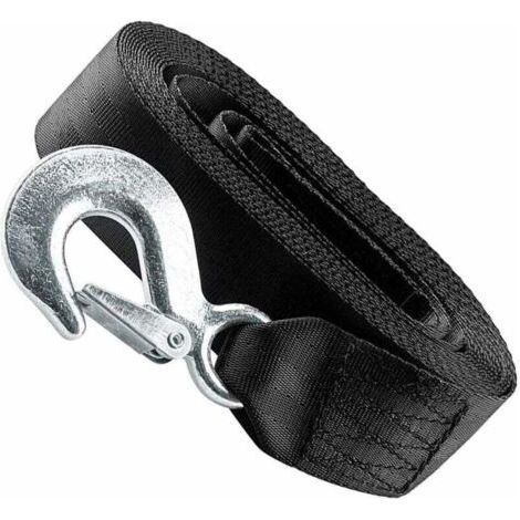 Sangle de treuil de remorque 5 cm x 6 m – Résistance à la rupture 10 000 lb – Charge de travail 3 300 lb – Acier spécial et matériaux fibreux (1/5)