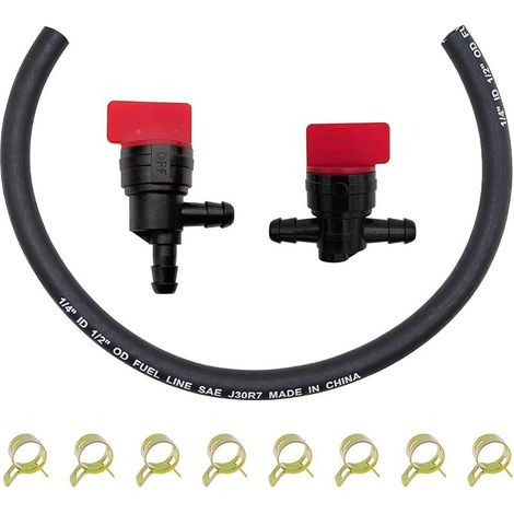 791766 Tuyau de carburant compatible avec Briggs & Stratton 691050 394302 798512 809499 avec vanne d'arrêt de carburant 698183 698180 (1/5)