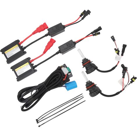 Set mit 2 Xenon-HID-Lampen 9007 (55 W, 12 V), ultrahell (5500 lm), Abblend-/Fernlichtumrüstung (6000 K), Hochleistungs-Autobeleuchtung (1/5)