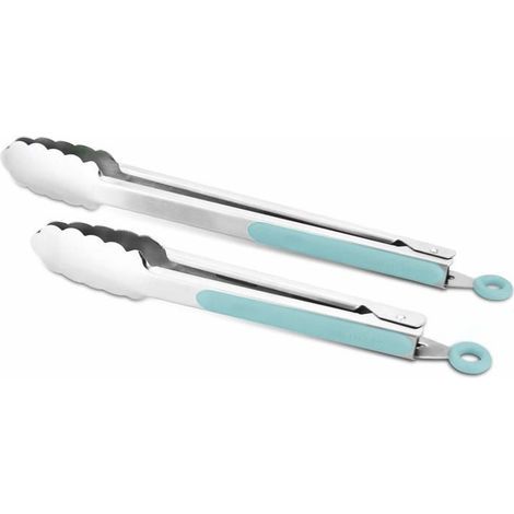 BelleRise – Premium-Zangenset aus Edelstahl 304 – 30 cm Grillzange und 23 cm Küchenzange (1/5)
