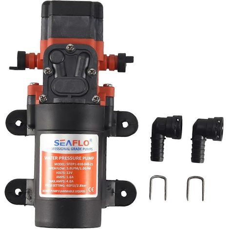 Pompe à membrane Seaflo 12 V, débit 3,8 l/min (1,0 gal/min), pression 40 psi - Caravane/camping-car/bateau/usage marin (1/5)
