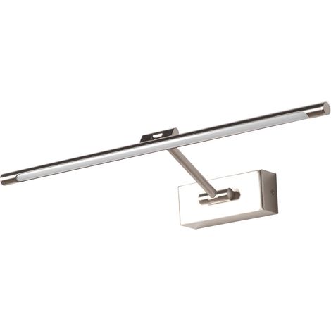 Applique tableau LED articulée aluminium nickel 48 cm 10W