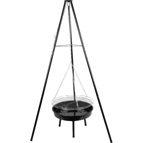 Grill Strend Pro Bavarian, BBQ, für Holzkohle, einstellbare Grillhöhe 320-660/1500 mm (1/5)