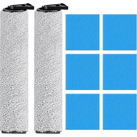 NEW400 Rouleau à brosse de rechange et filtre éponge pour Eureka NEW400 Aspirateur Laveur sans Fil Accessoires pour Eureka NEW400 Aspirateur Balai sans Fil Sec et Humide (1/5)
