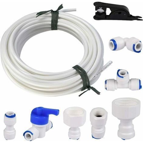 pair Linghhang – Tuyau d'alimentation en eau 15 m – Kit de raccord 1/4 pour réfrigérateurs – Résistant au vieillissement et à la corrosion – Installation facile (1/5)