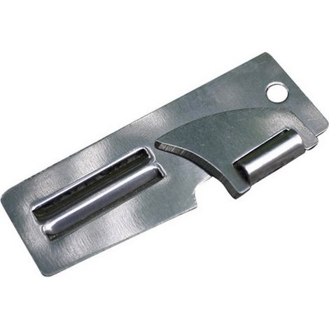 Mini abrelatas pelador de 2 pulgadas, 2 en 1, herramienta multiusos de bolsillo, acero inoxidable, 1 unidad