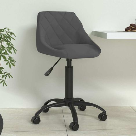 vidaXL Silla de comedor de terciopelo gris oscuro (1/5)