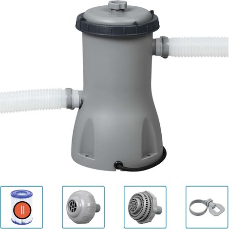 Bestway – Pompe de filtration pour piscine 3028 L/h – Convient pour piscines de 1100 à 17400 L – Plastique robuste – Installation rapide