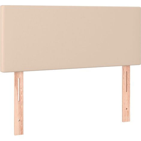 Cabecero con LED cuero sintético color capuchino 90x5x78/88 cm vidaXL (1/4)