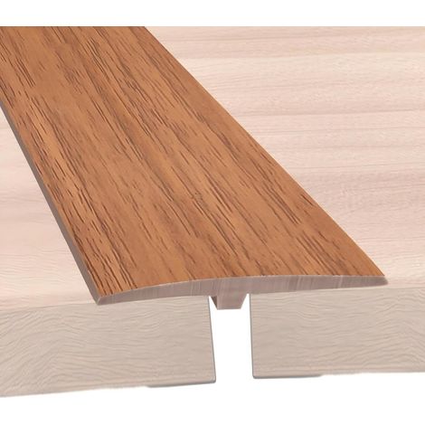 Bande de Seuil Barre de Seuil Autocollant, 5cm x 3m PVC Barre de Transition de Seuil, Profilé en T, Bande de Transition Sol pour Espaces Entre Carreaux, Sols en Bois, Barre de Seuil (Chêne Jaune) (1/5)