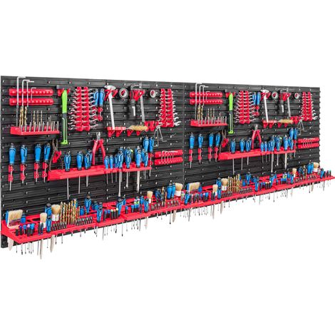 Pannello portautensili 230x78 cm, scaffale per officina/garage (1/5)