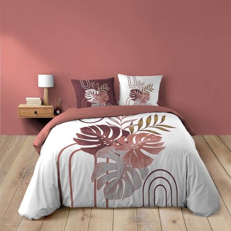 Parure de Lit 3 Pièces "Astria" 240x220cm Rose