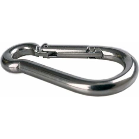 robuste Karabinerhaken für Sport, Hundeleinen, Hängematten, Edelstahl 304, 6 mm dick (1/4)