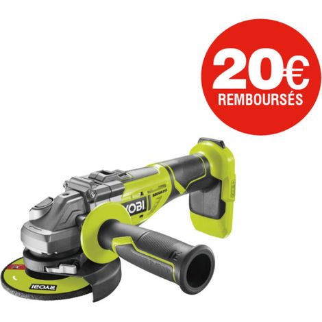 Meuleuse d'angle brushless RYOBI 18 V One+ - sans batterie ni chargeur - R18AG7-0 (1/5)